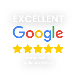 Google rated Excellent - local and national reviews
